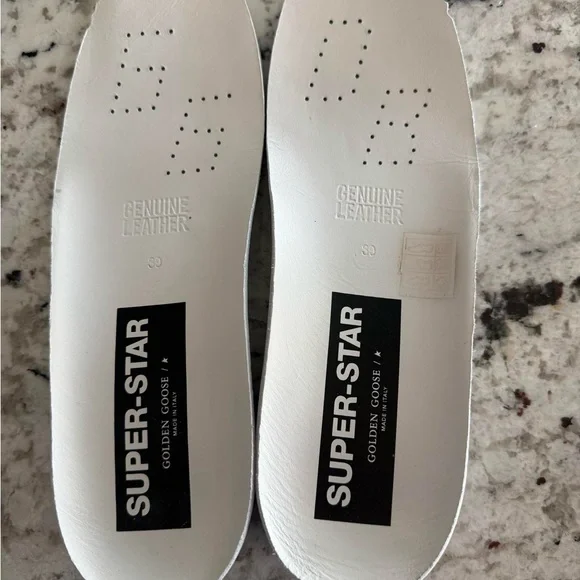 Golden Goose Leopard Print and Denim Sneakers - Picture 5 of 6